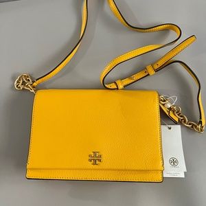 Tory Burch Georgia Pebbled Combo Crossbody